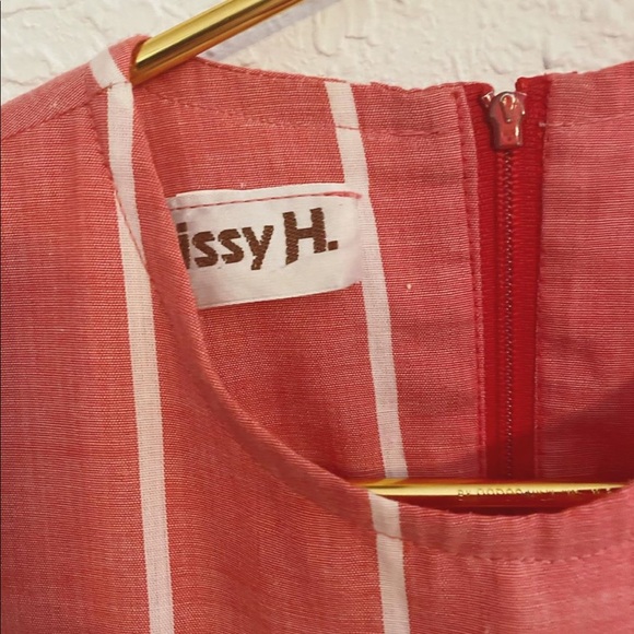 Vintage stripe-mix midi dress - Picture 8 of 8